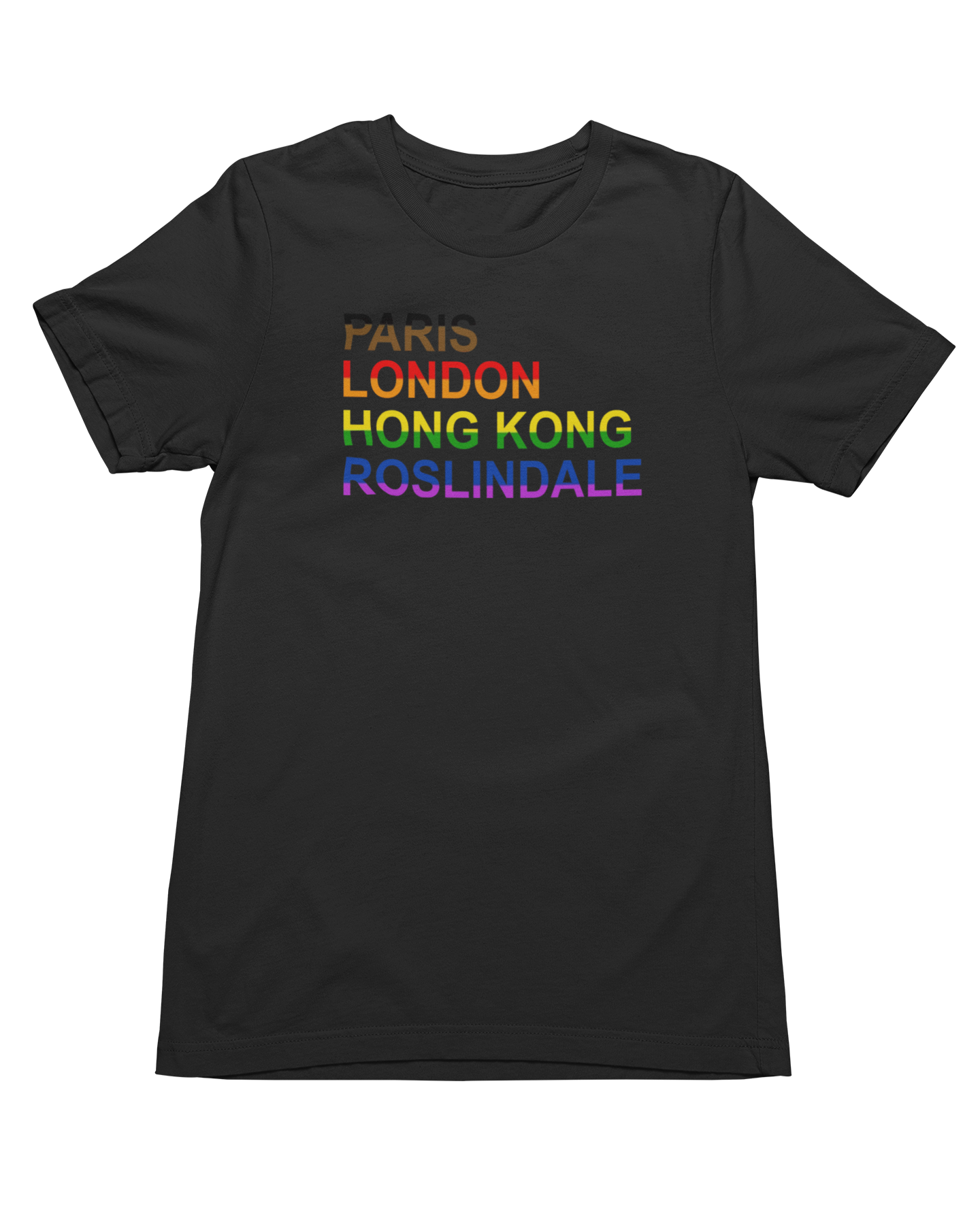 Paris London Hong Kong Roslindale Hoodie