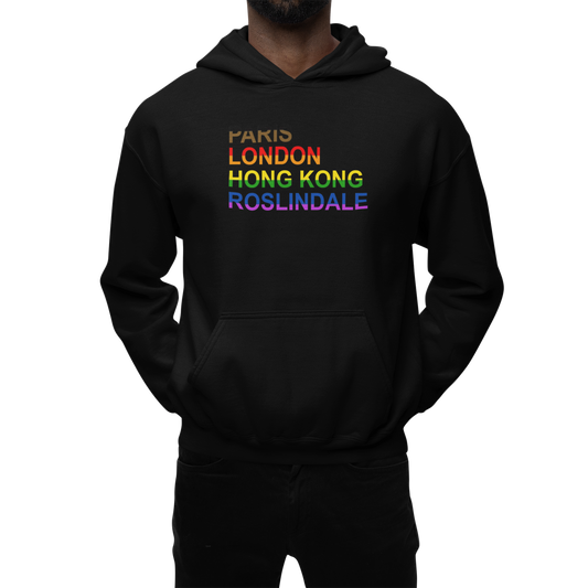 Paris London Hong Kong Roslindale Hoodie